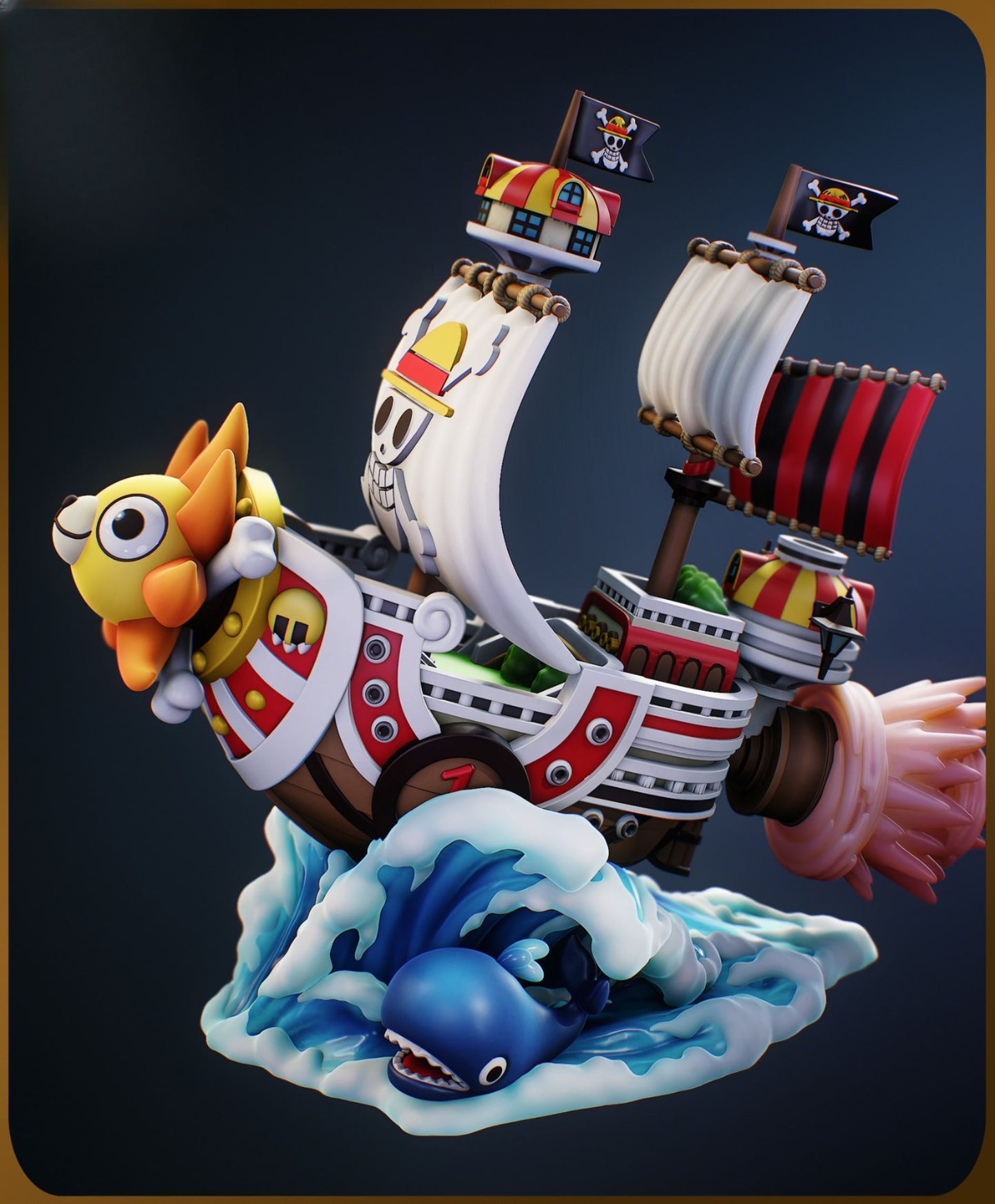 0407 Chibi Thousand Sunny_One Piece - STL 3D Print Files