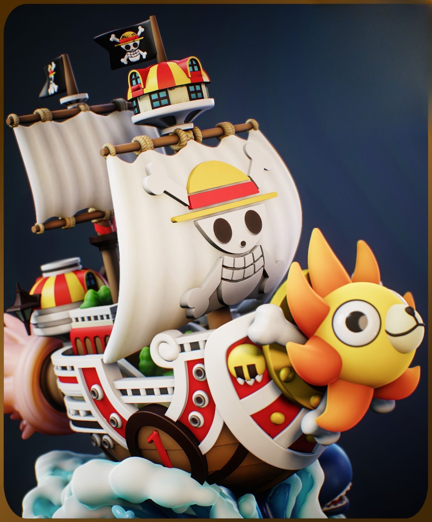 0407 Chibi Thousand Sunny_One Piece - STL 3D Print Files