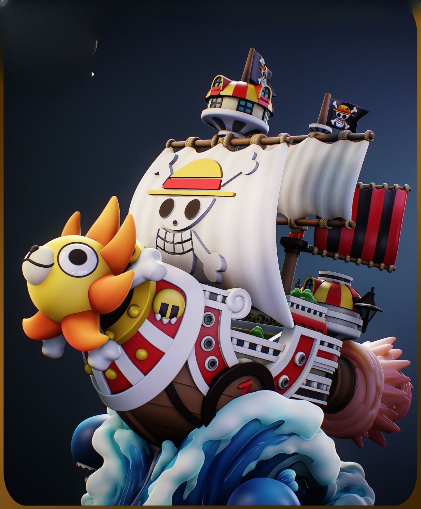 0407 Chibi Thousand Sunny_One Piece - STL 3D Print Files