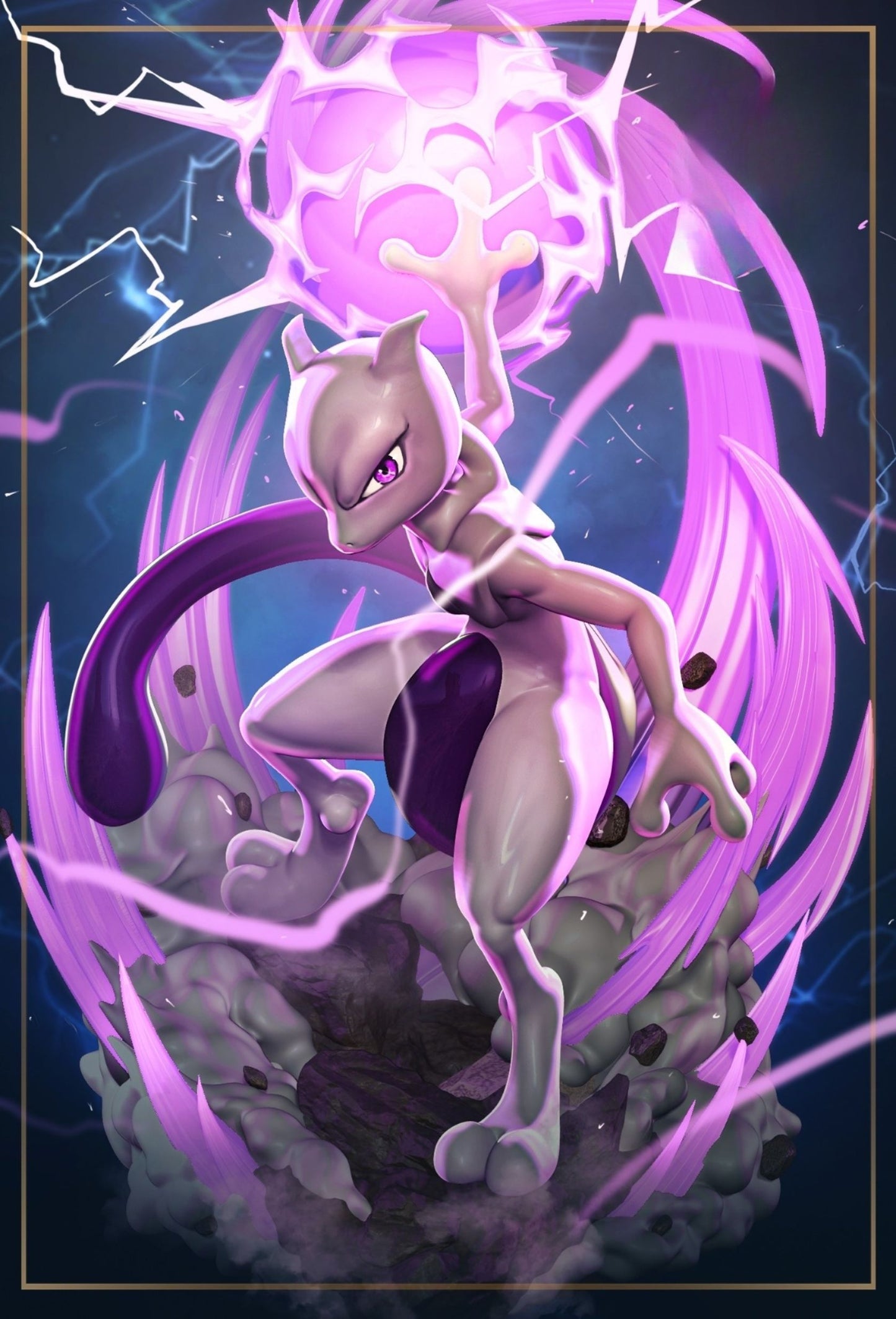 0408 Mewtwo_Pokemon - STL 3D Print Files