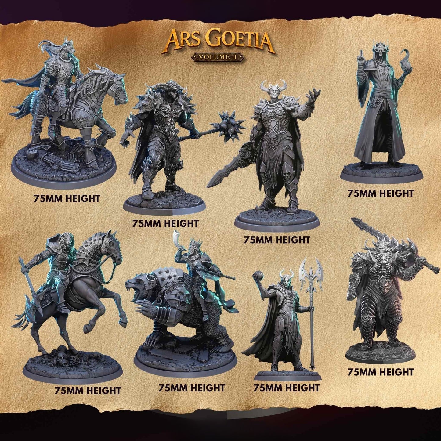 1506 ARS Goetia 1 Miniatures Set February2026 - STL 3D Print Files