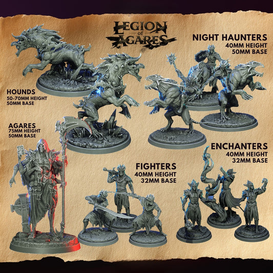 1508 Legion of Agares Miniatures Set April2026 CC - STL 3D Print Files