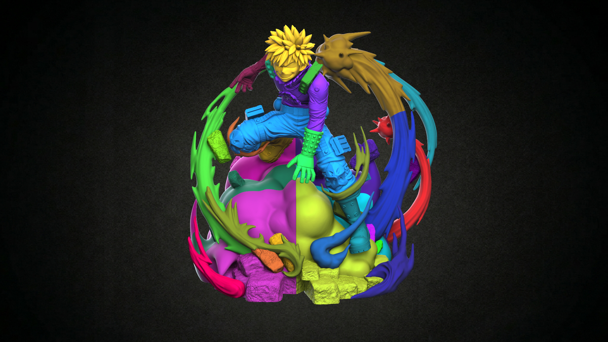 2072 Katsuki Bakugo_My Hero Academia - STL 3D Print Files