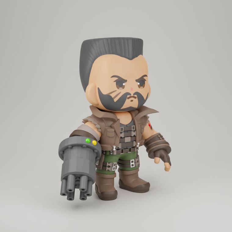 0164 Barret Wallace - STL 3D Print Files