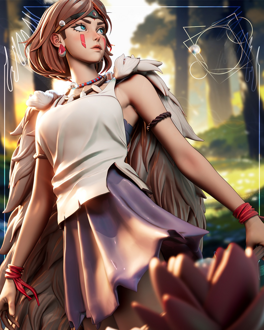 1797 San_Princess Mononoke - STL 3D Print Files