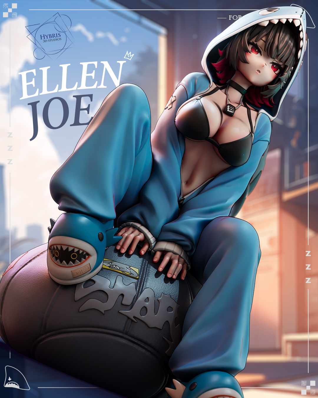 2051 Ellen Joe_Zenless Zone Zero - STL 3D Print Files