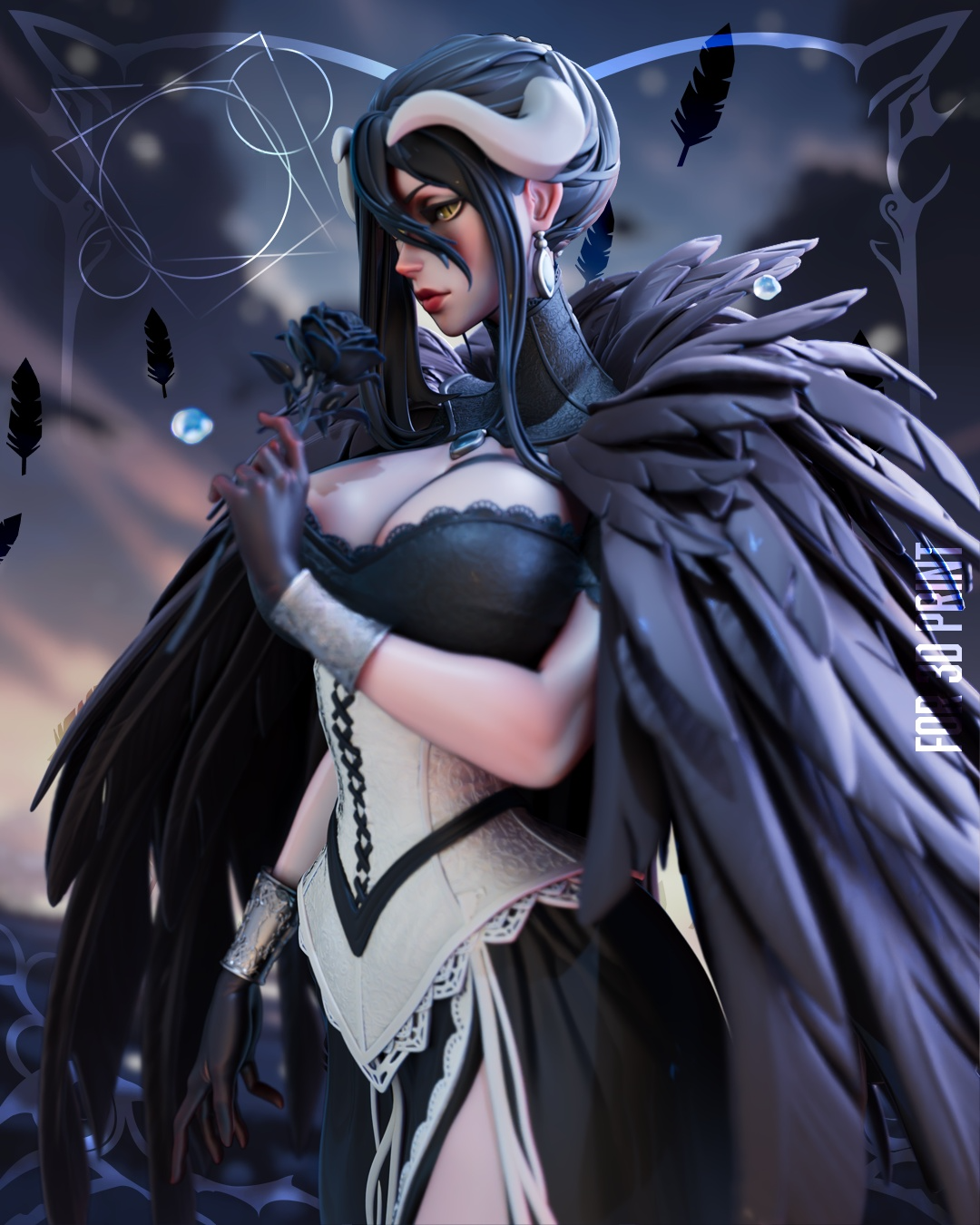 1720 Albedo Overlord NSFW - STL 3D Print Files