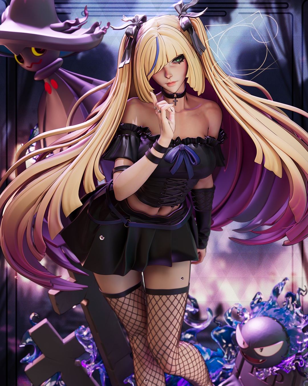 1758 Pokemon Dark Lusamine - STL 3D Print Files