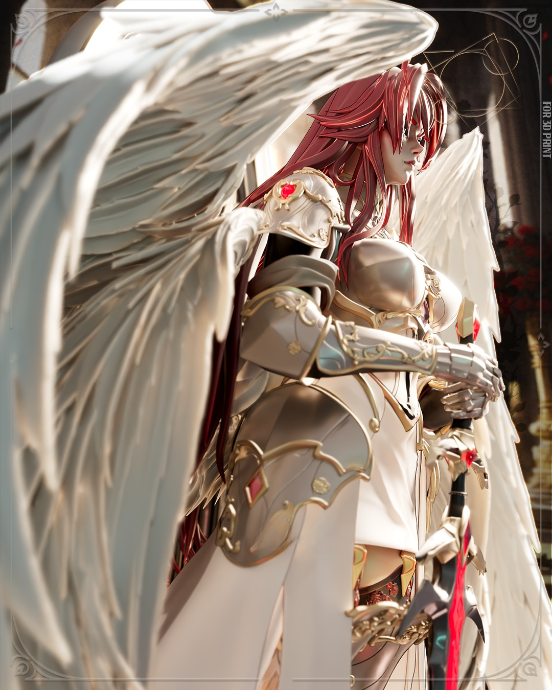 1761 Archangel Rias - High School DxD NSFW - STL 3D Print Files