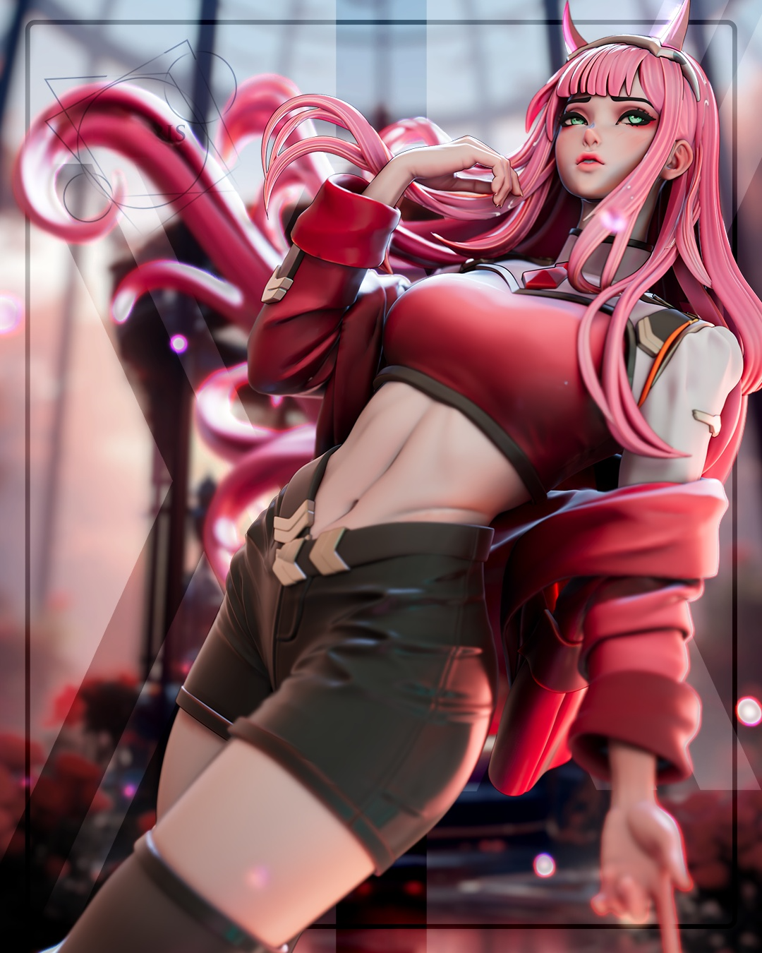 1616 Zero Two Code002_Darling in the Franxx - STL 3D Print Files