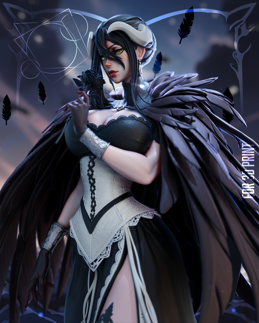 1720 Albedo Overlord NSFW - STL 3D Print Files
