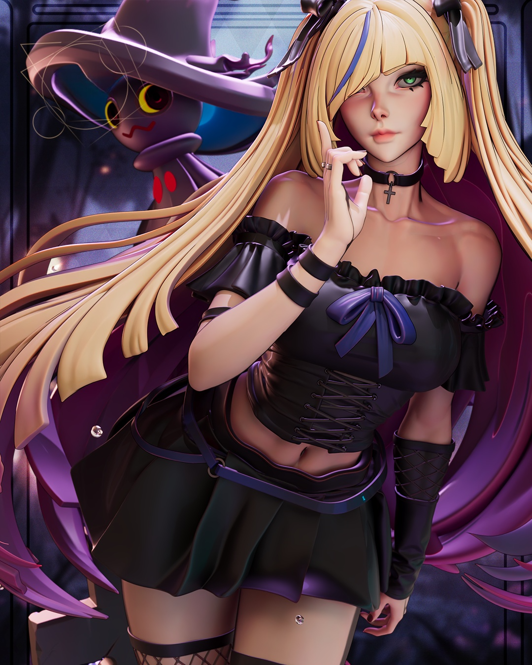 1758 Pokemon Dark Lusamine - STL 3D Print Files