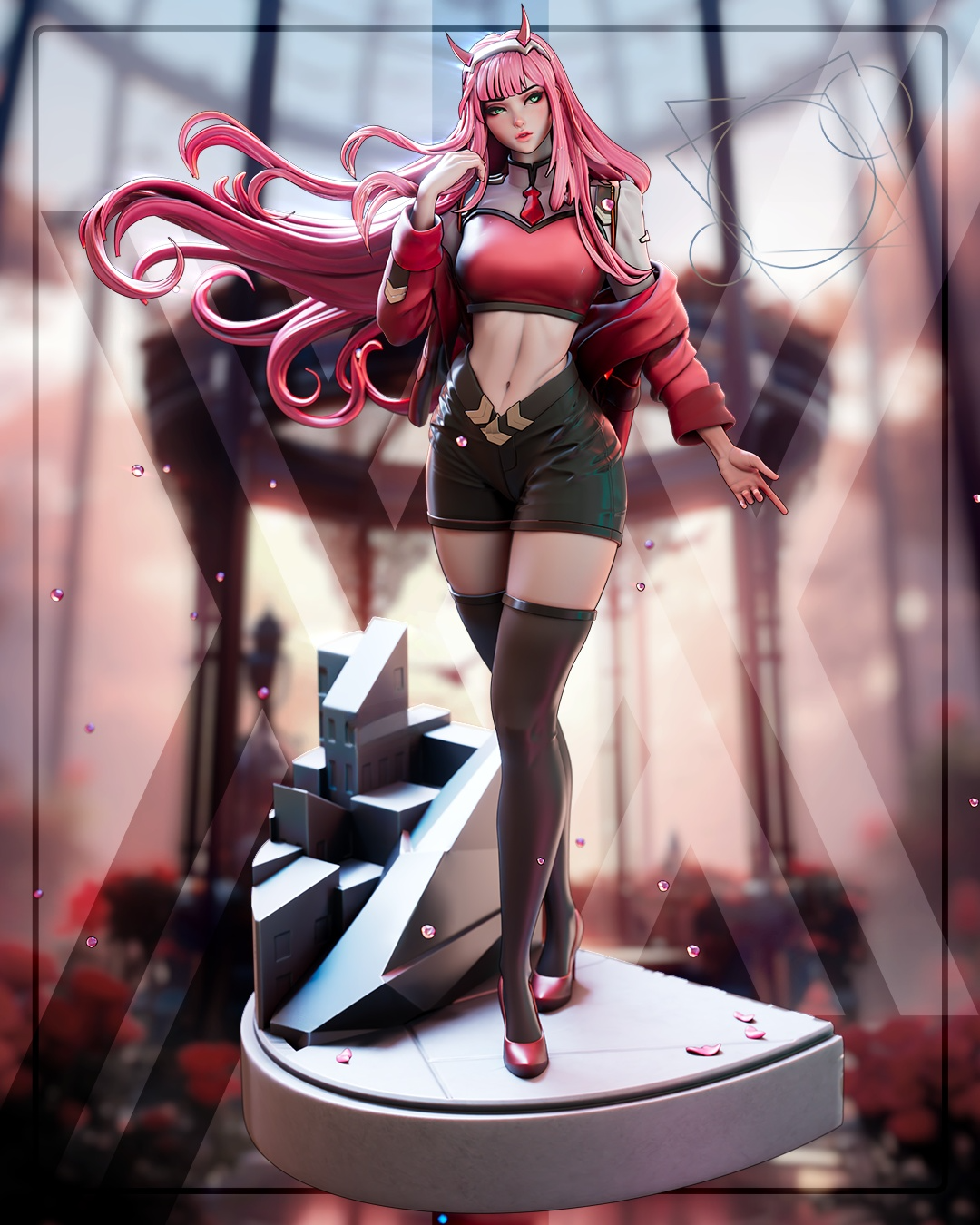 1616 Zero Two Code002_Darling in the Franxx - STL 3D Print Files