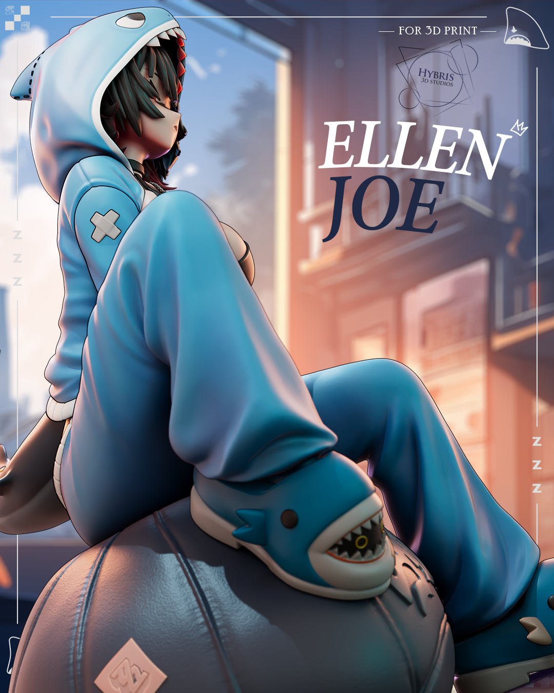 2051 Ellen Joe_Zenless Zone Zero - STL 3D Print Files