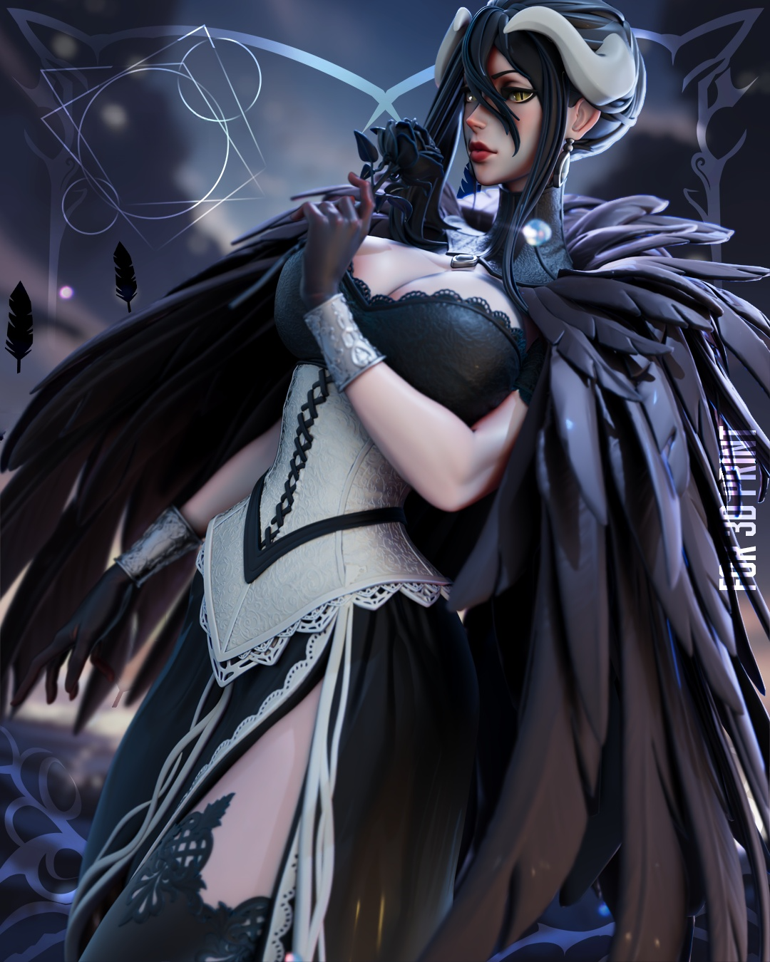 1720 Albedo Overlord NSFW - STL 3D Print Files