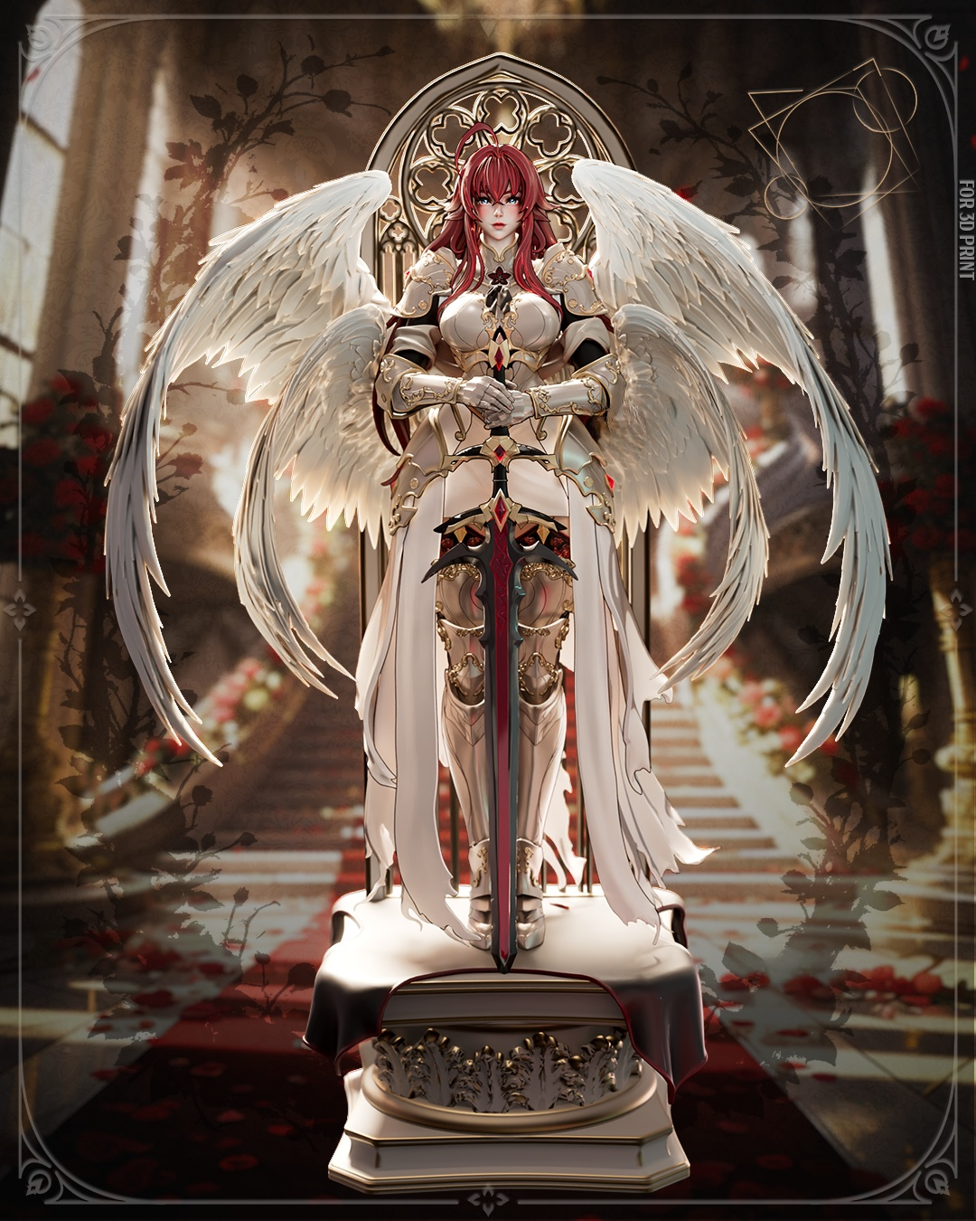 1761 Archangel Rias - High School DxD NSFW - STL 3D Print Files