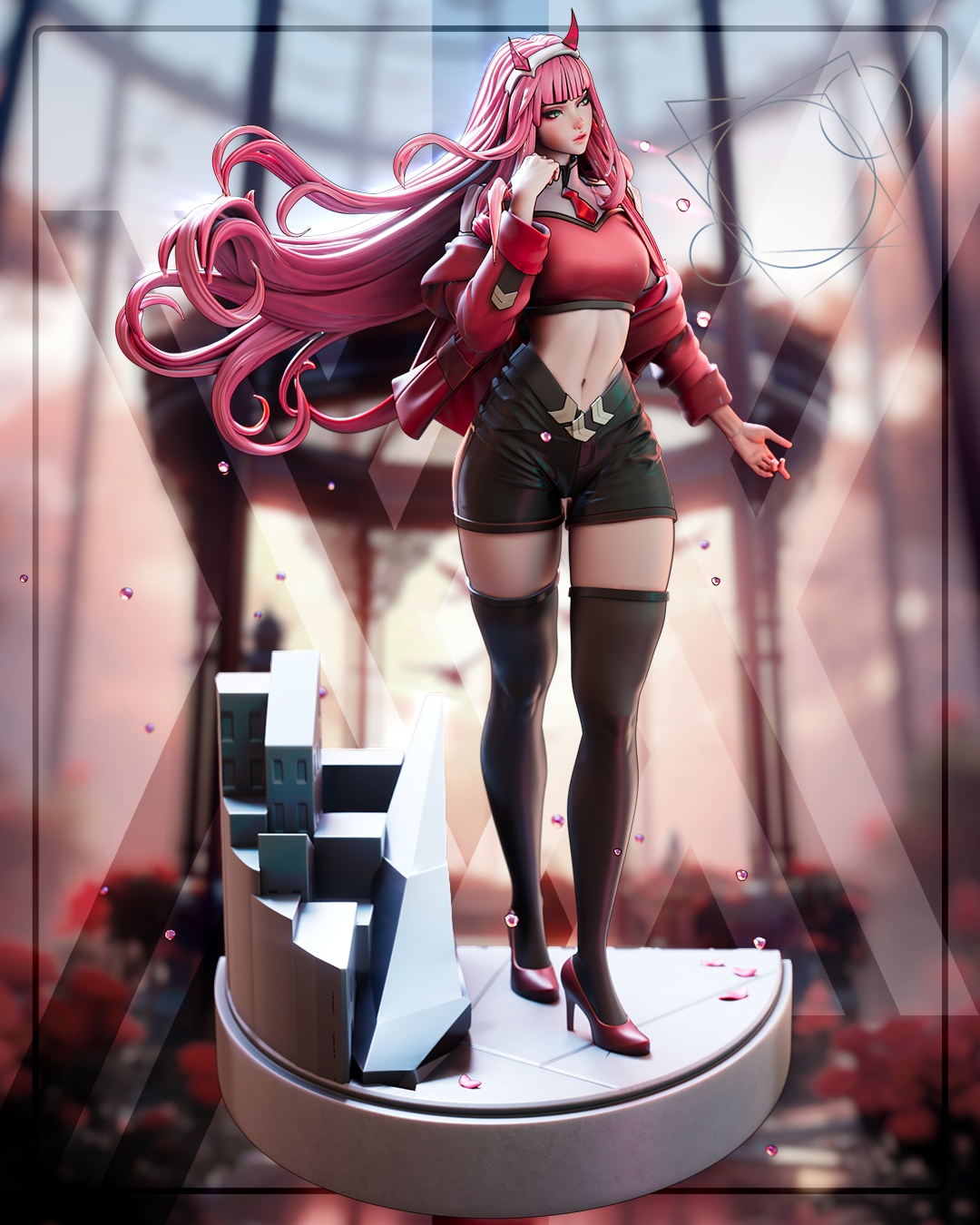 1616 Zero Two Code002_Darling in the Franxx - STL 3D Print Files