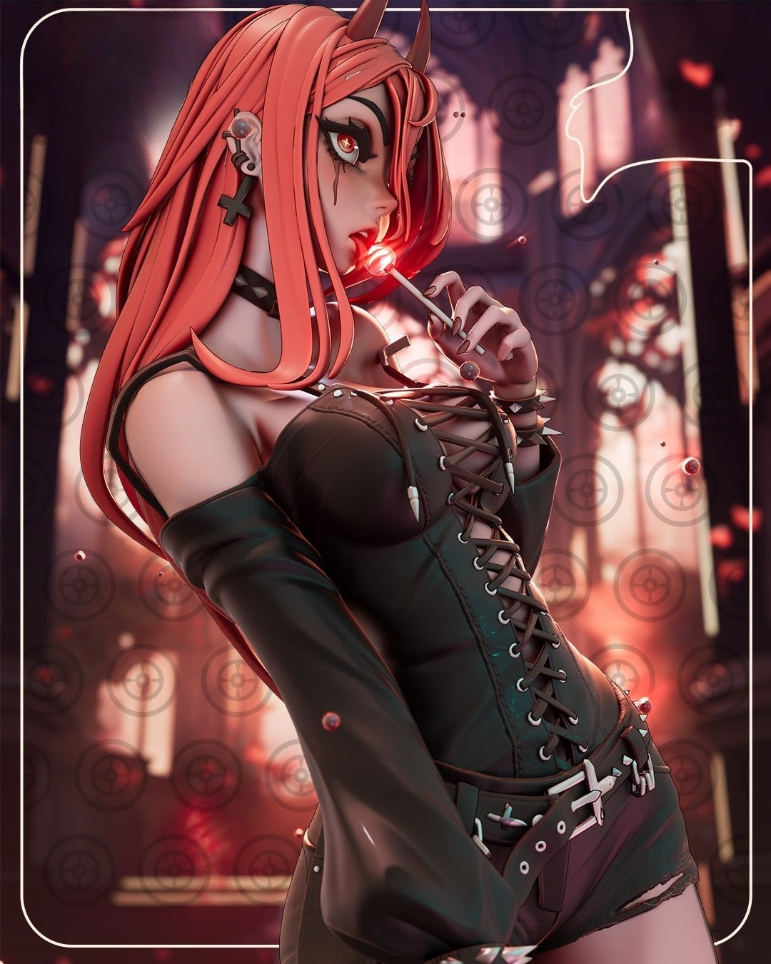 1245 Goth Power_Chainsawman - STL 3D Print File