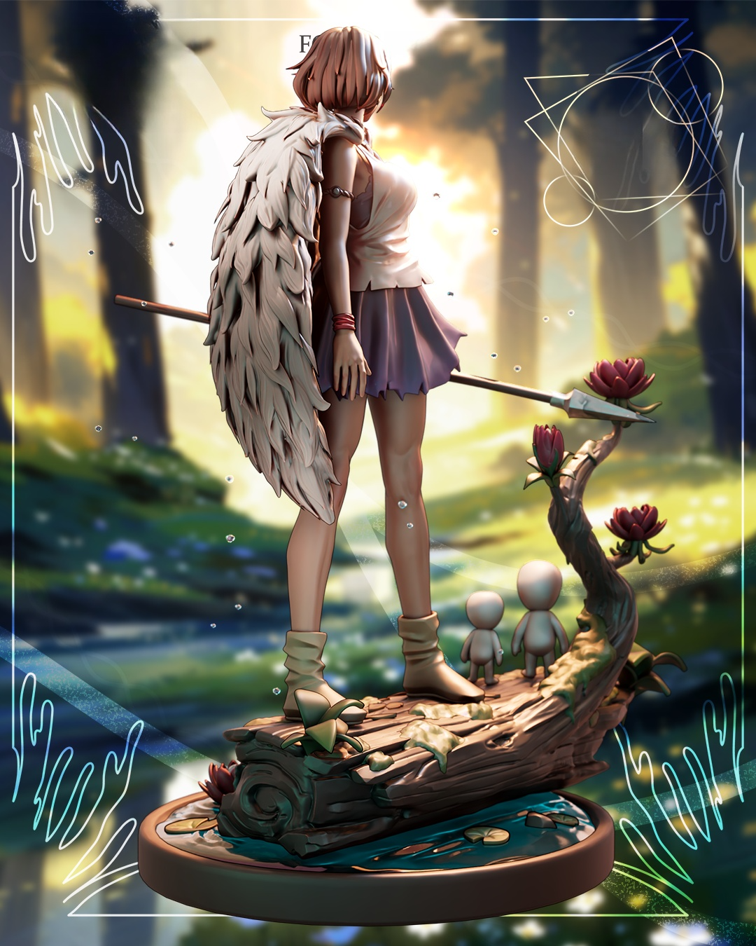1797 San_Princess Mononoke - STL 3D Print Files