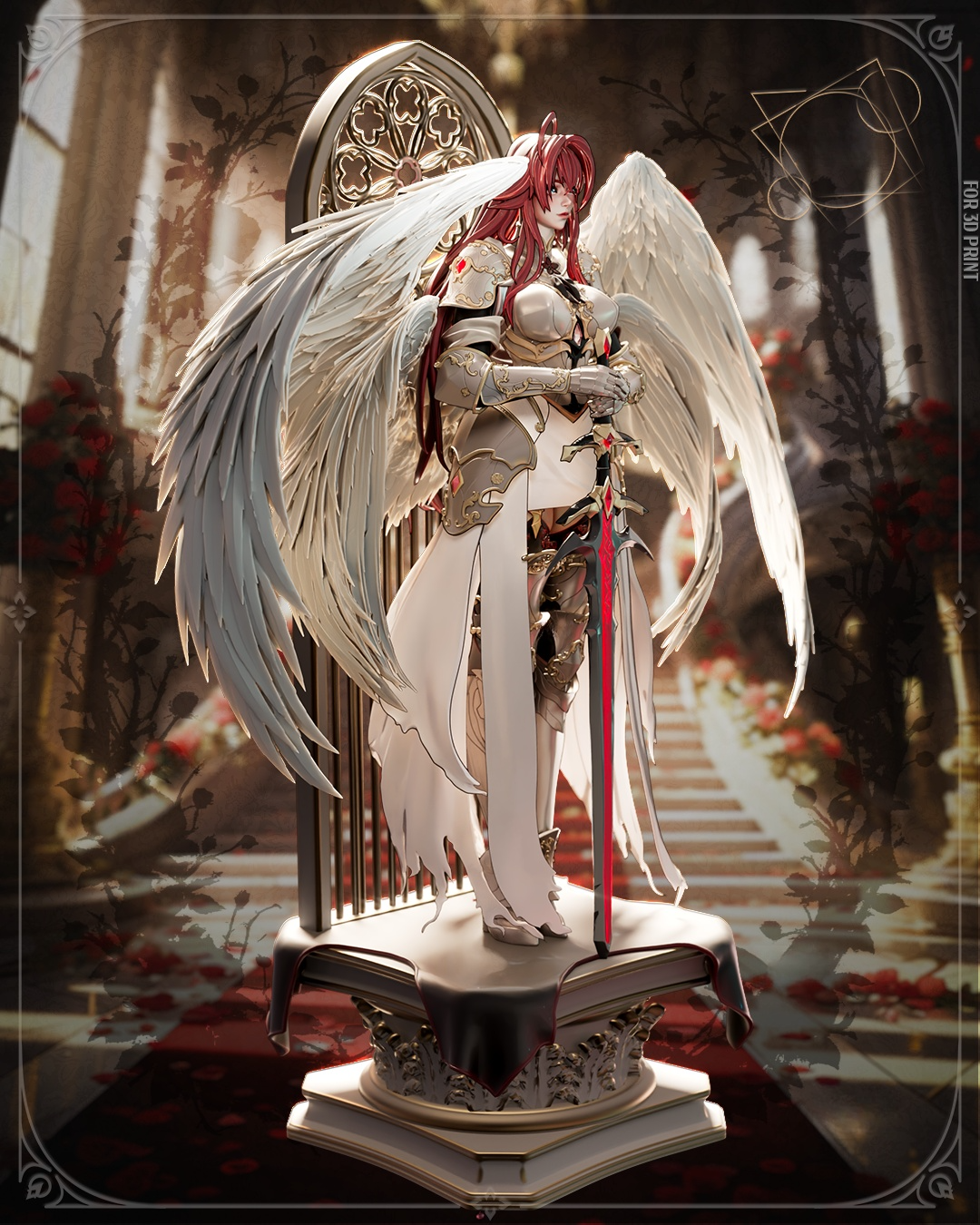1761 Archangel Rias - High School DxD NSFW - STL 3D Print Files