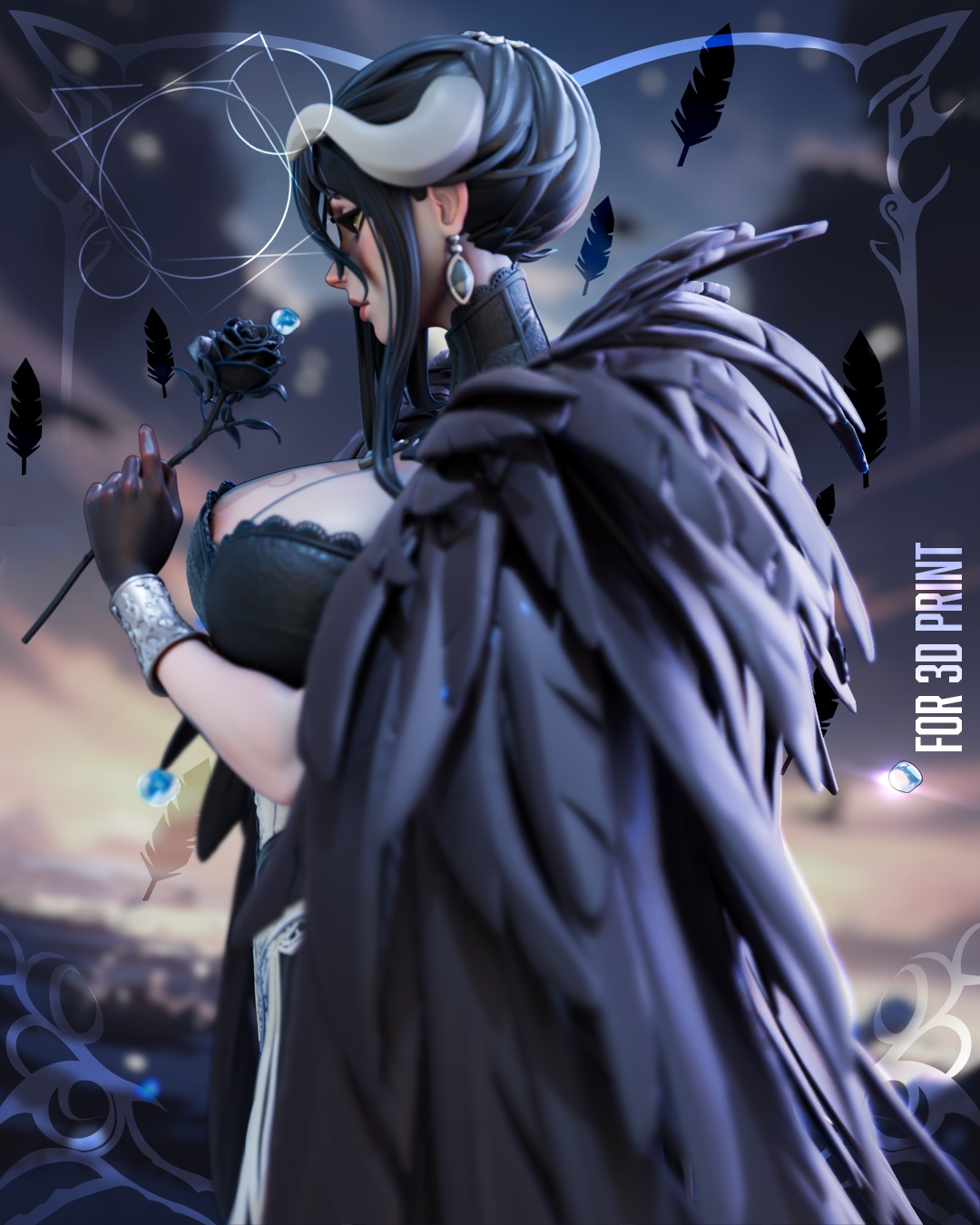 1720 Albedo Overlord NSFW - STL 3D Print Files