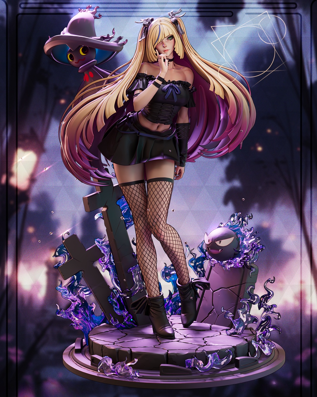 1758 Pokemon Dark Lusamine - STL 3D Print Files