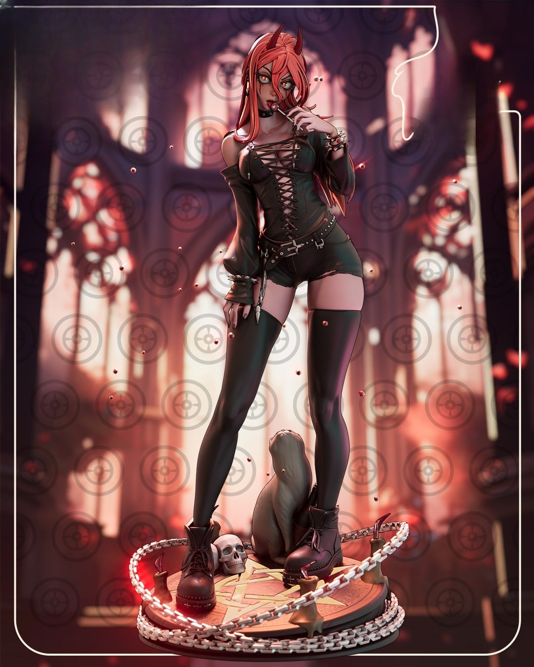 1245 Goth Power_Chainsawman - STL 3D Print File