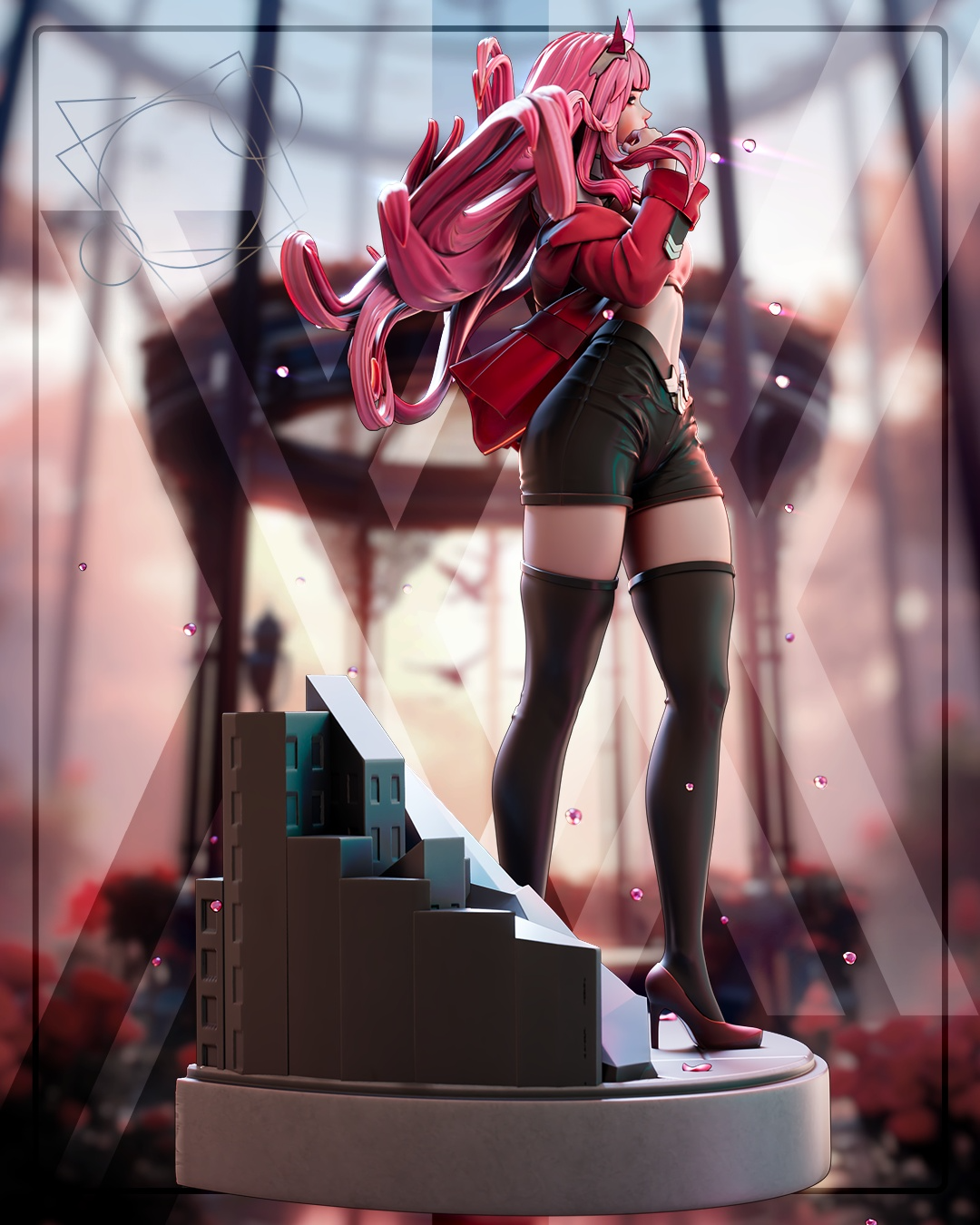1616 Zero Two Code002_Darling in the Franxx - STL 3D Print Files