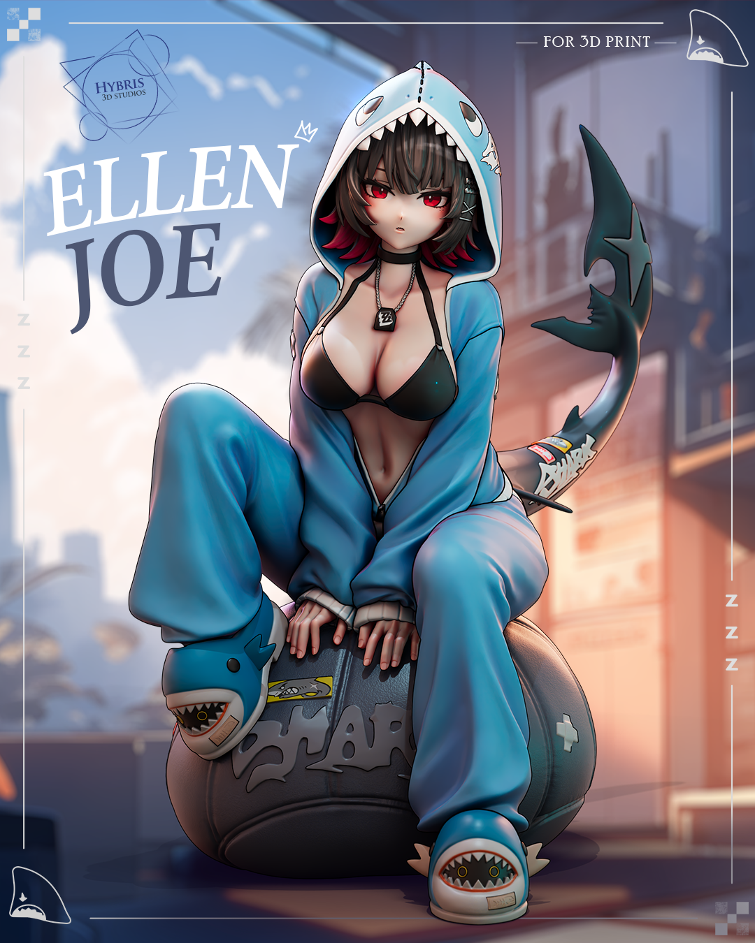 2051 Ellen Joe_Zenless Zone Zero - STL 3D Print Files