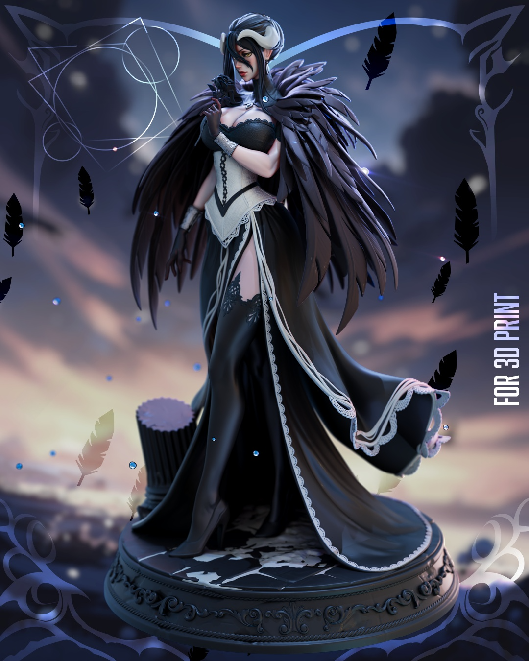 1720 Albedo Overlord NSFW - STL 3D Print Files