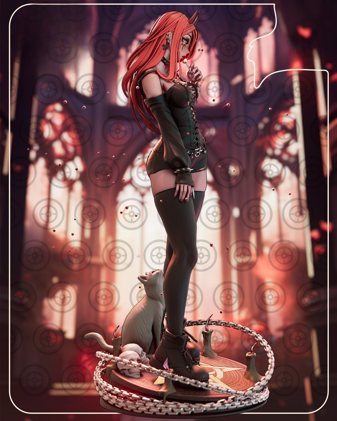 1245 Goth Power_Chainsawman - STL 3D Print File