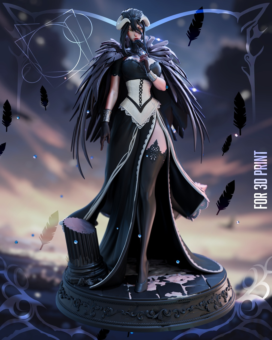 1720 Albedo Overlord NSFW - STL 3D Print Files