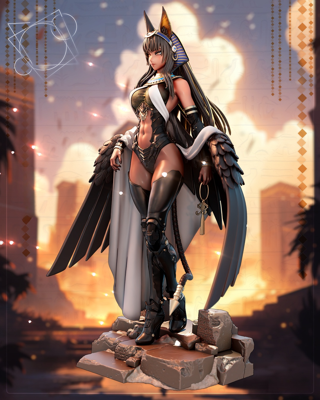1756 Mecha_Pharaoh NSFW - STL 3D Print Files