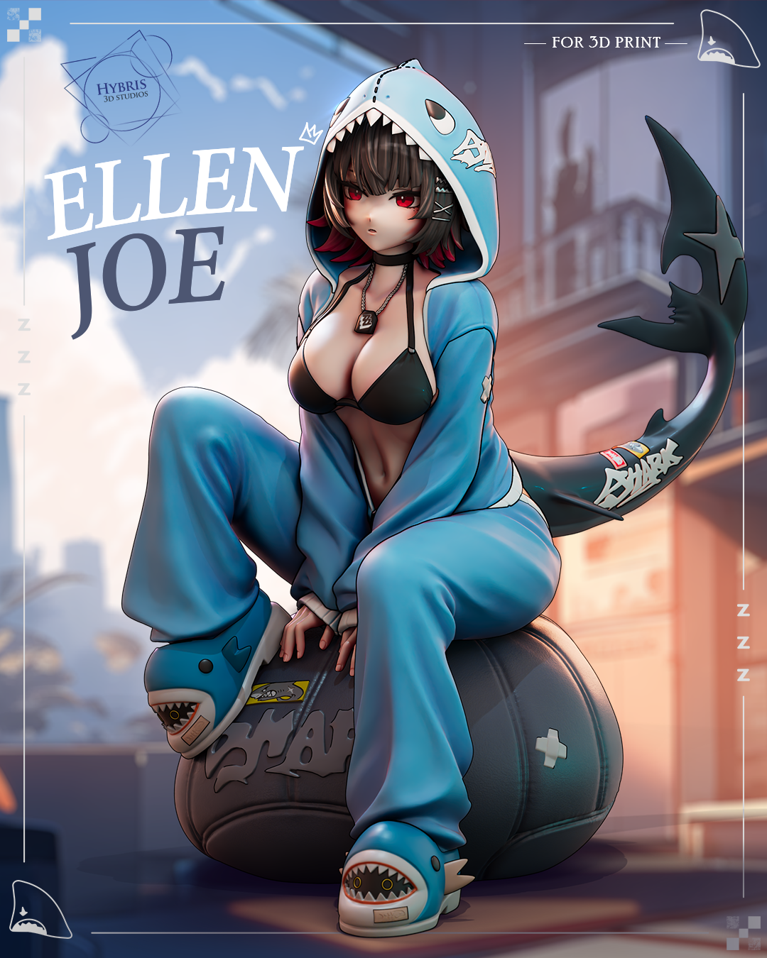 2051 Ellen Joe_Zenless Zone Zero - STL 3D Print Files