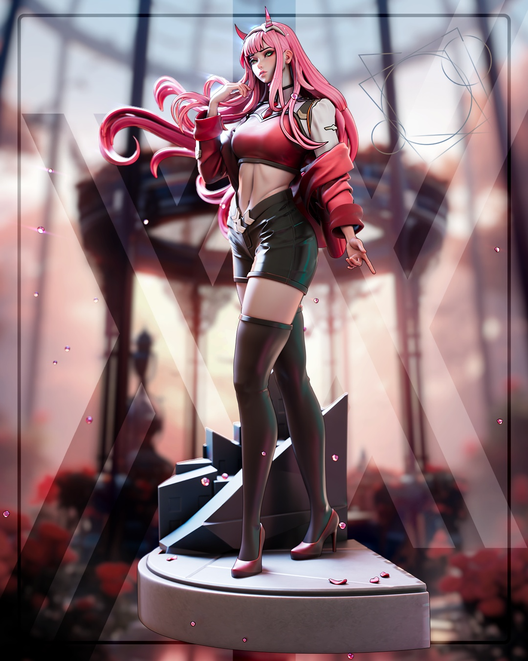 1616 Zero Two Code002_Darling in the Franxx - STL 3D Print Files