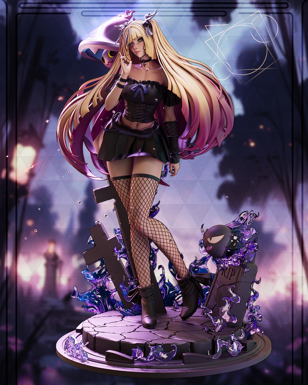 1758 Pokemon Dark Lusamine - STL 3D Print Files