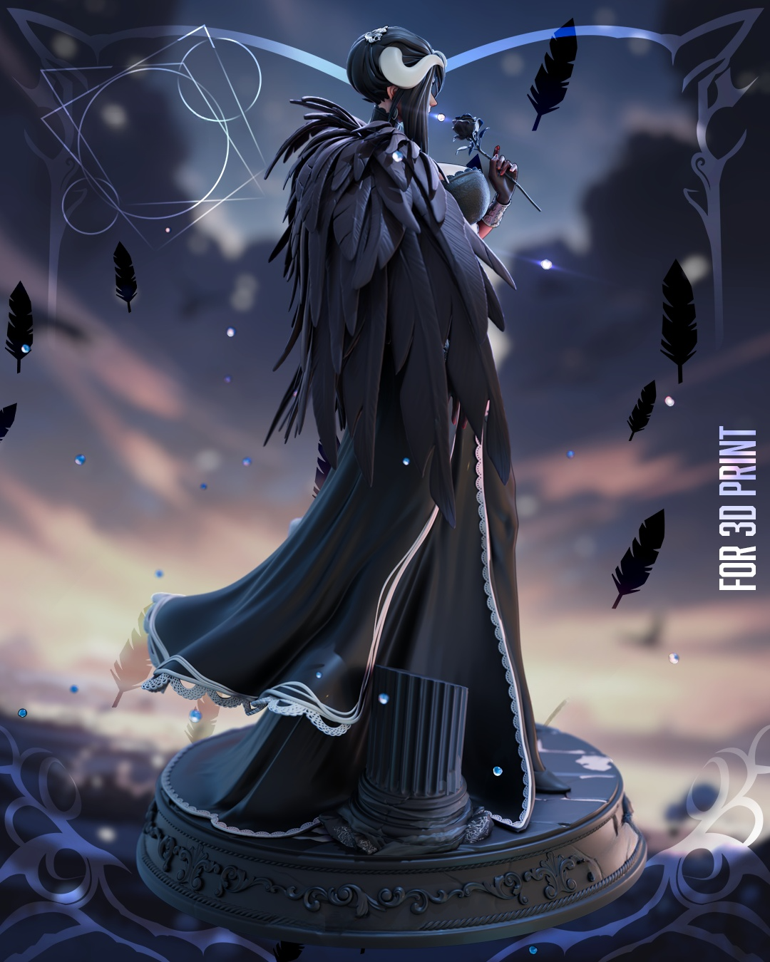 1720 Albedo Overlord NSFW - STL 3D Print Files