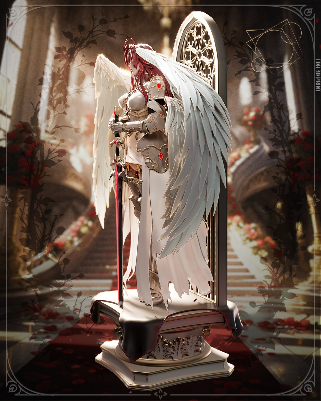 1761 Archangel Rias - High School DxD NSFW - STL 3D Print Files