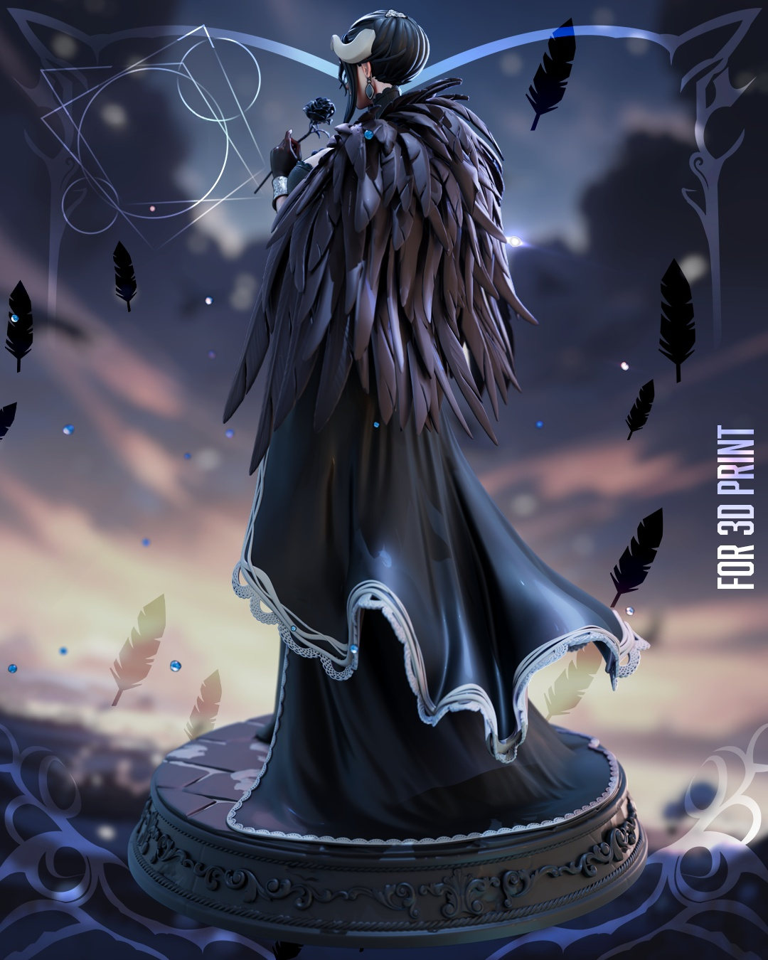 1720 Albedo Overlord NSFW - STL 3D Print Files