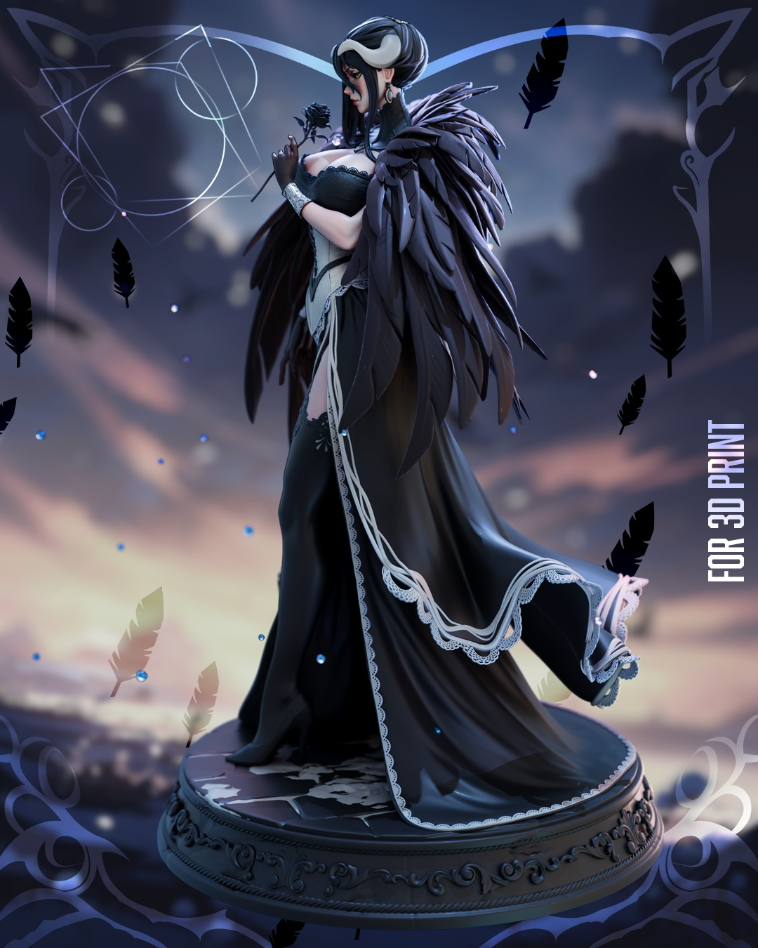 1720 Albedo Overlord NSFW - STL 3D Print Files