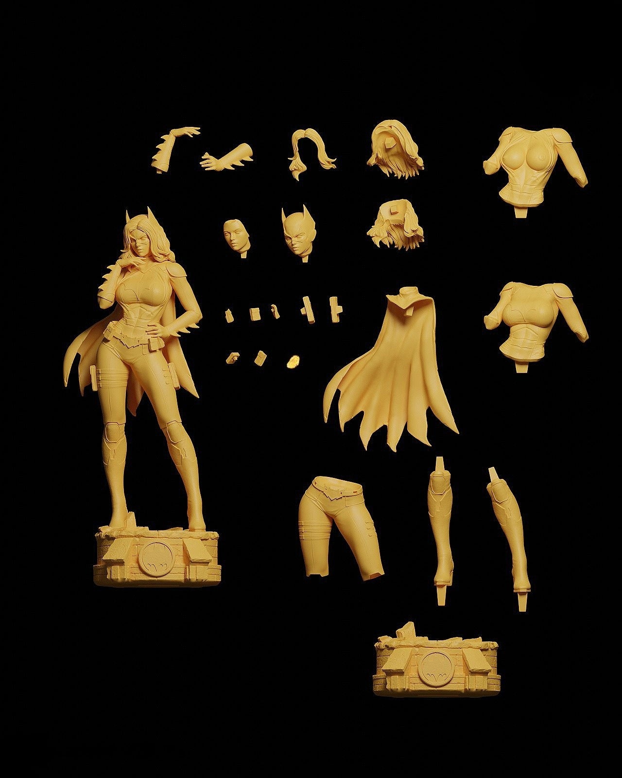 1103 BatGirl NSFW - STL 3D Print Files