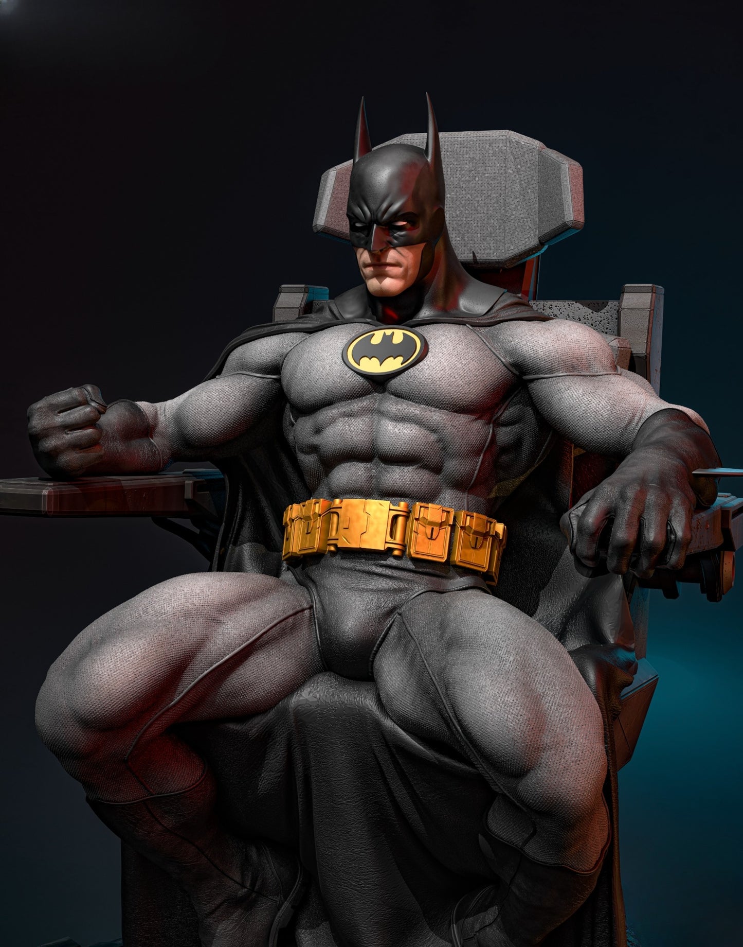 1020 Batman_Throne - STL 3D Print Files