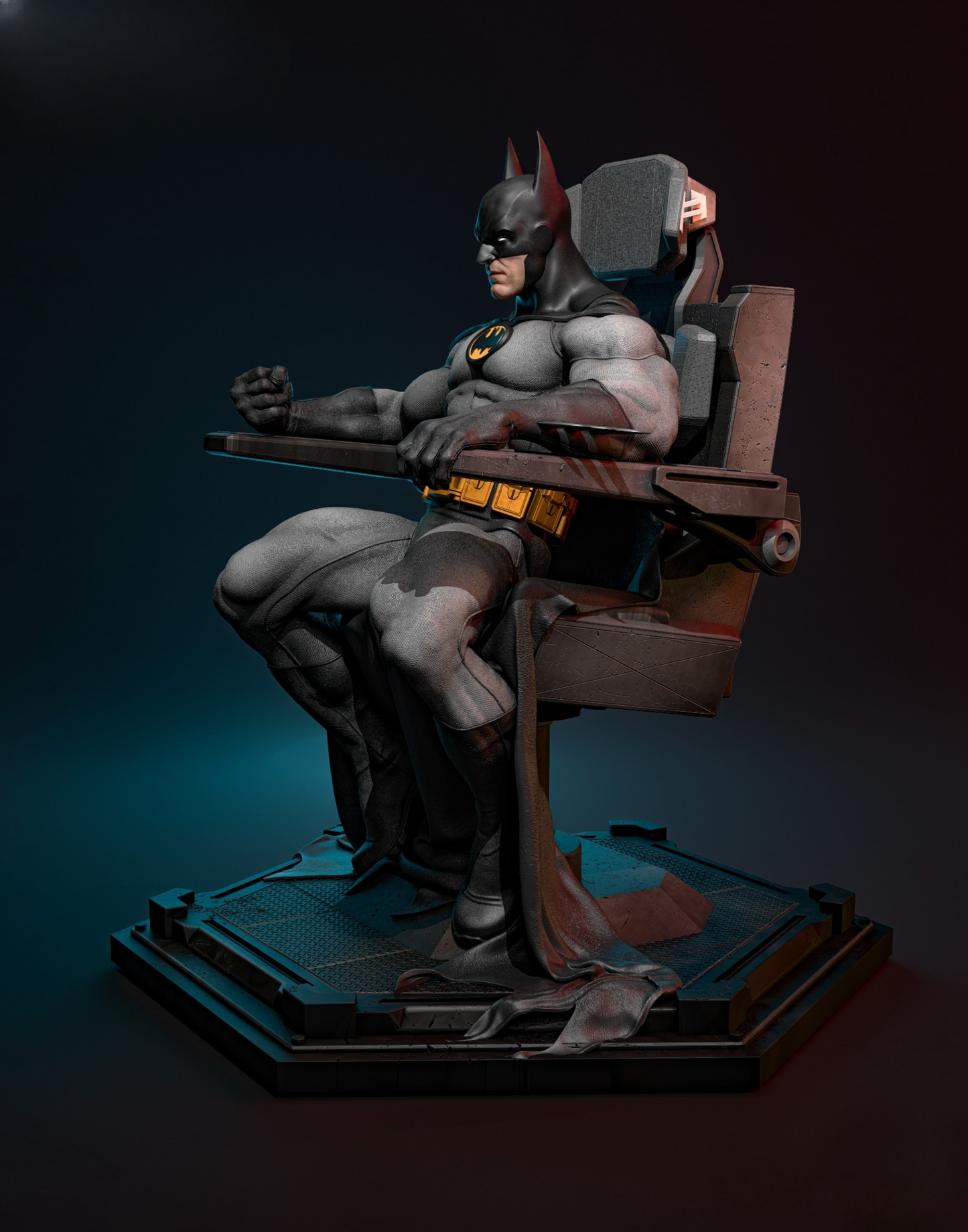 1020 Batman_Throne - STL 3D Print Files