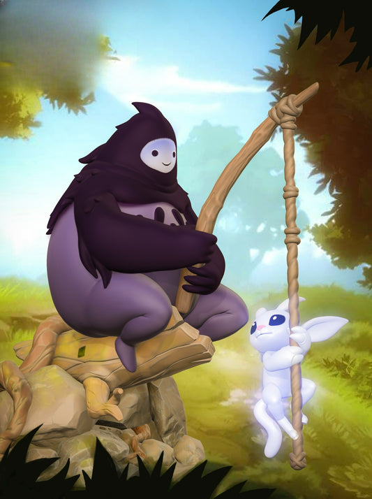 0025 Ori and Naru - Ori and the Blind Forest - STL 3D Print Files