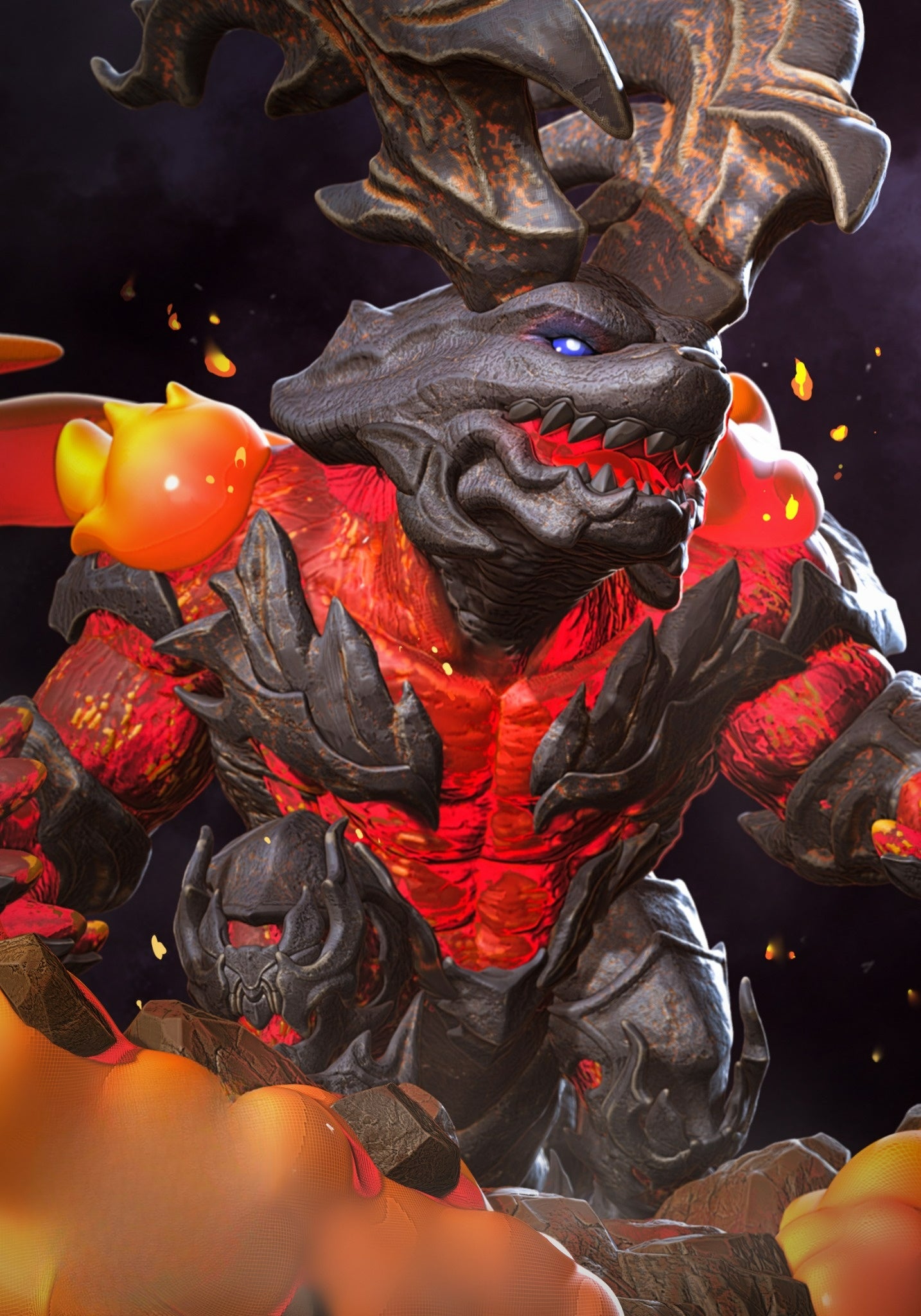 0013 Ifrit - Final Fantasy XVI - STL 3D Print Files