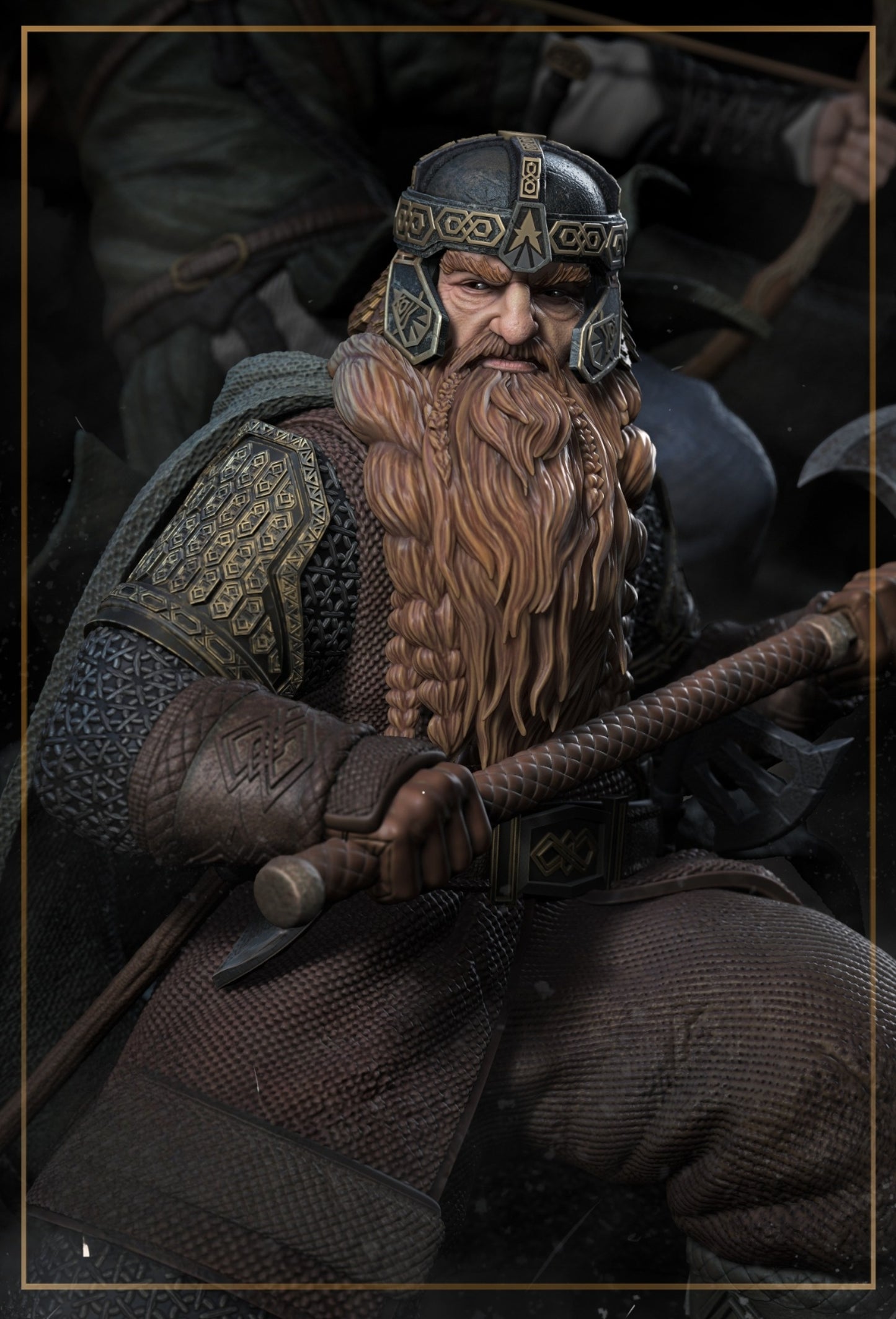 0845 Gimli and Legolas_Lord of the Rings - STL 3D Print Files