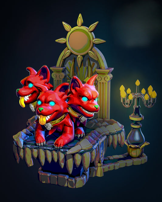 0006 Chibi Cerberus - STL 3D Print Files