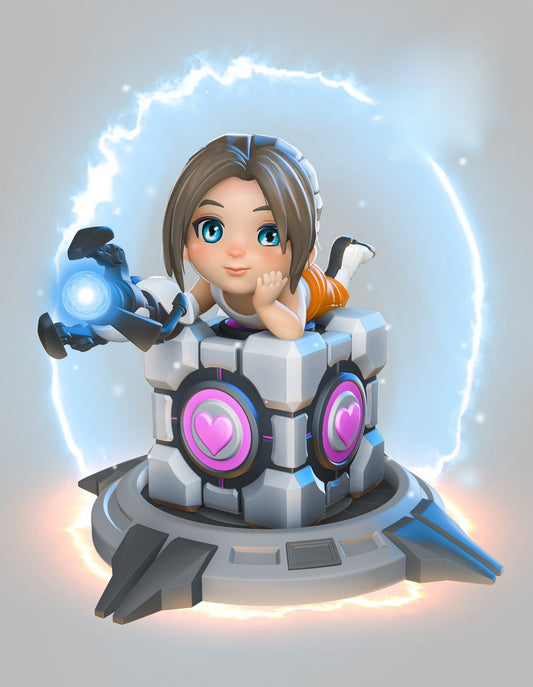 0009 Chell - STL 3D Print Files