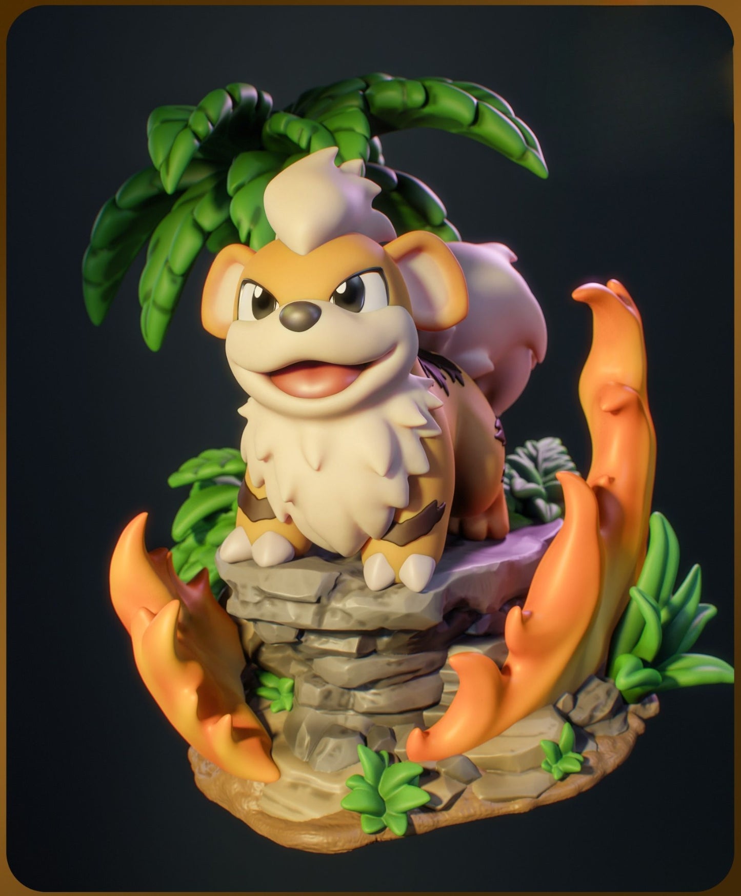 0292 Chibi Growlithe Pokemon - STL 3D Print Files