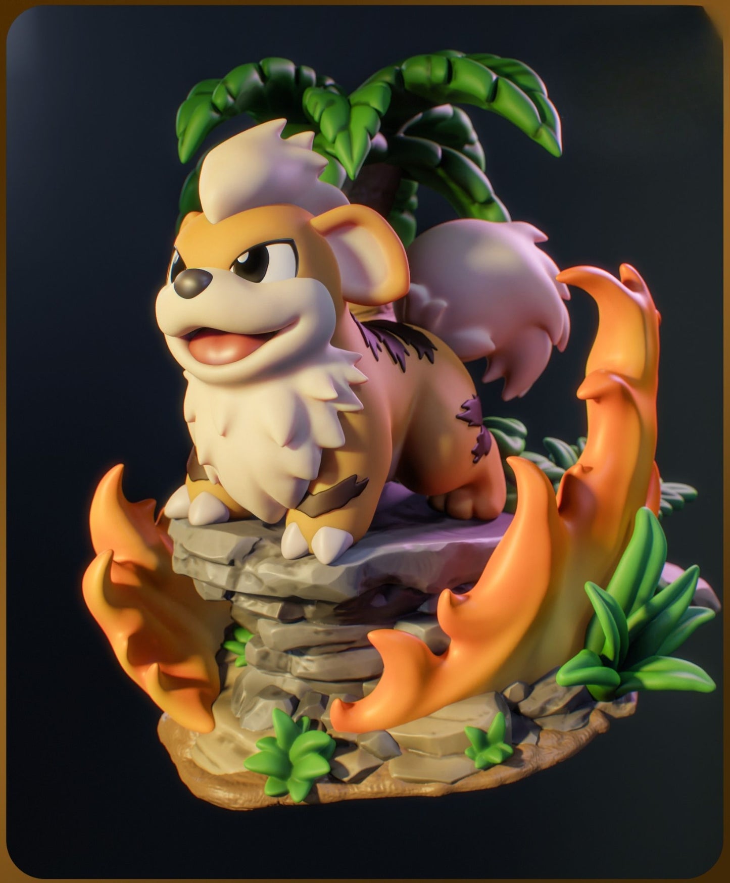 0292 Chibi Growlithe Pokemon - STL 3D Print Files